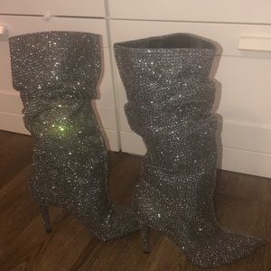 Jessica Simpson Layzer rhinestone slouch boots